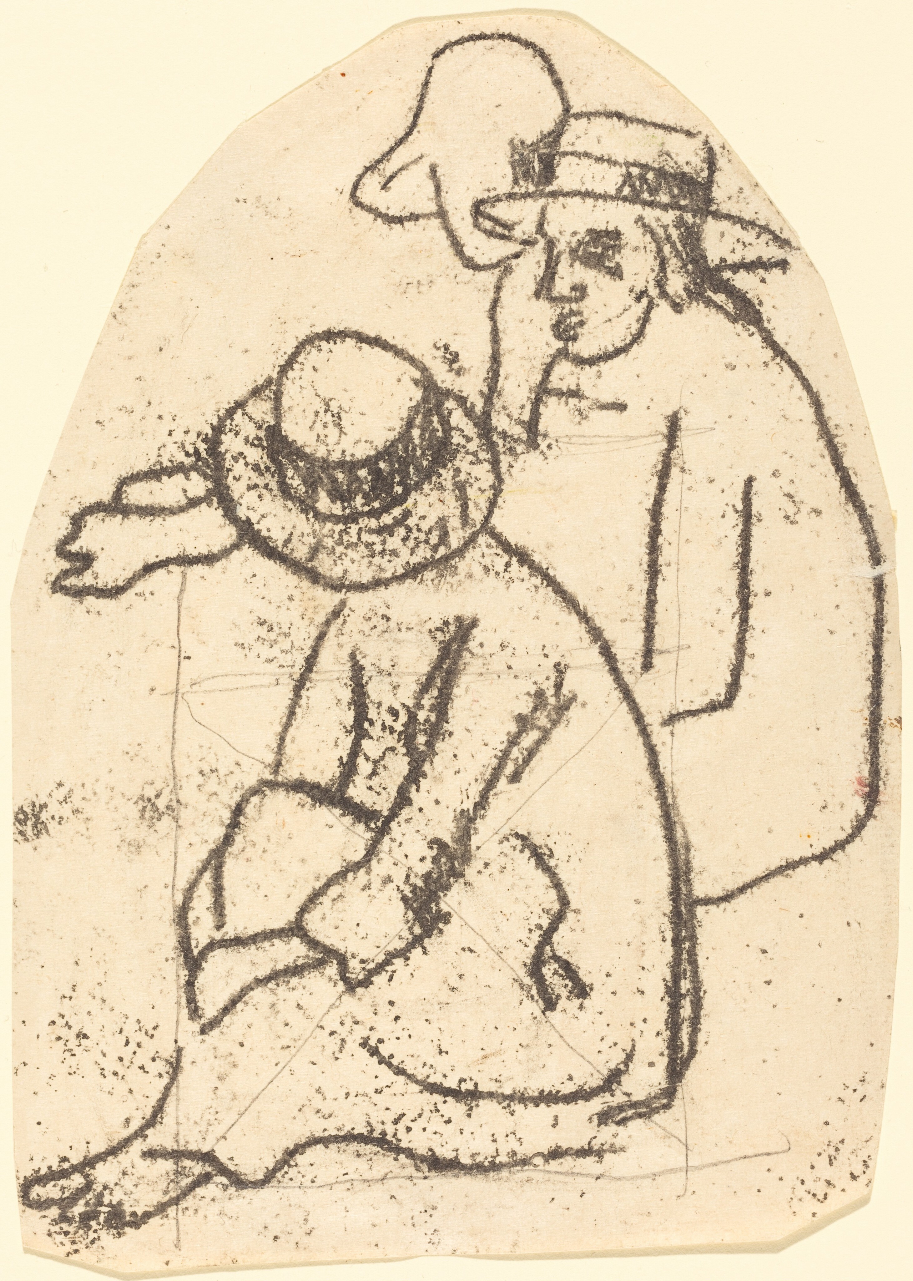 Three Tahitians (Study for "La soeur de charite") - Paul Gauguin