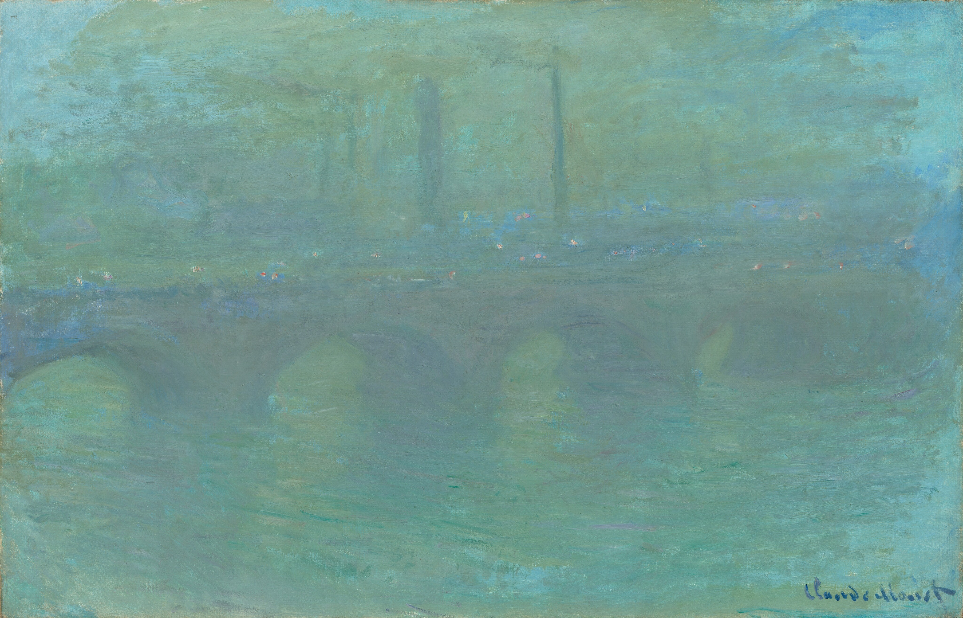 Waterloo Bridge, London, at Dusk - Claude Monet