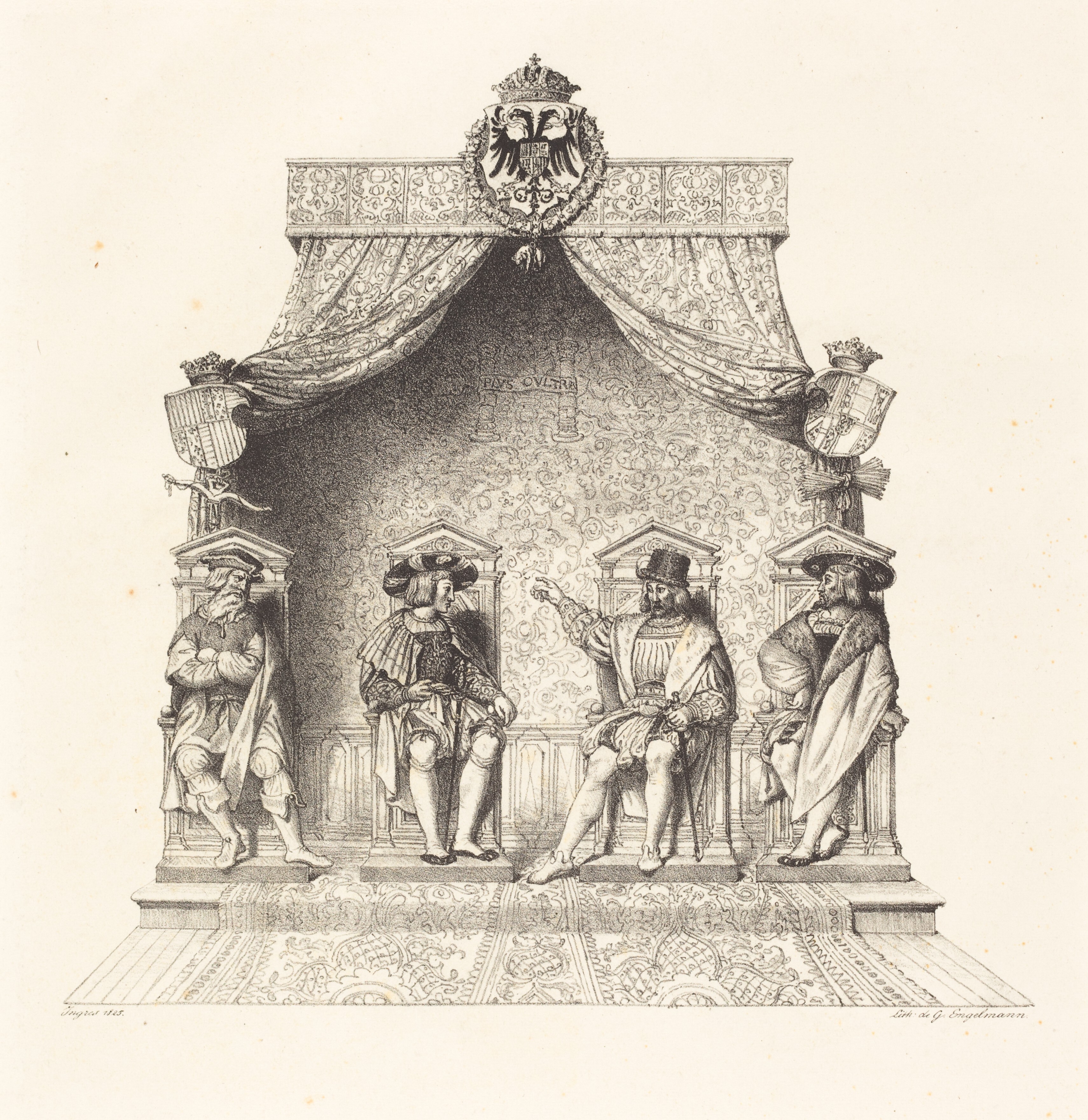 Four Magistrates of Besançon (Quatre magistrats de Besançon) - Jean-Auguste-Dominique Ingres
