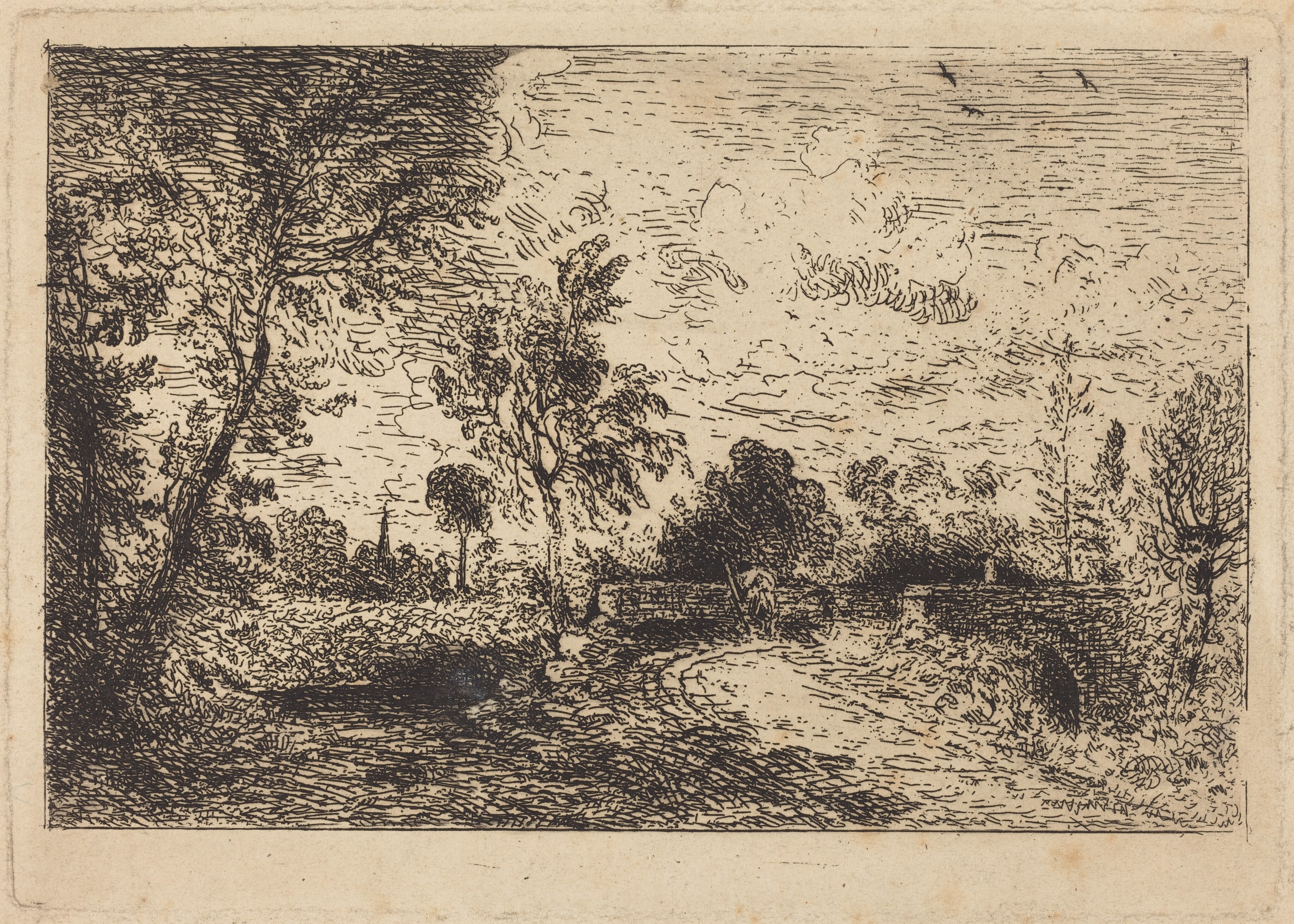 Milford Bridge - John Constable