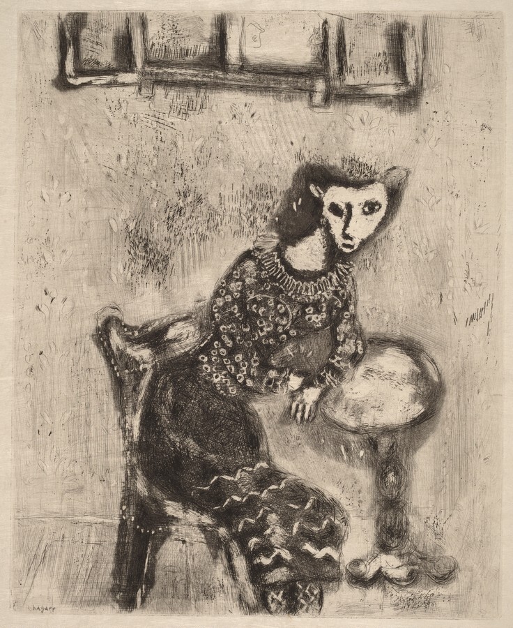 The Cat Changed into a Woman - Marc Chagall