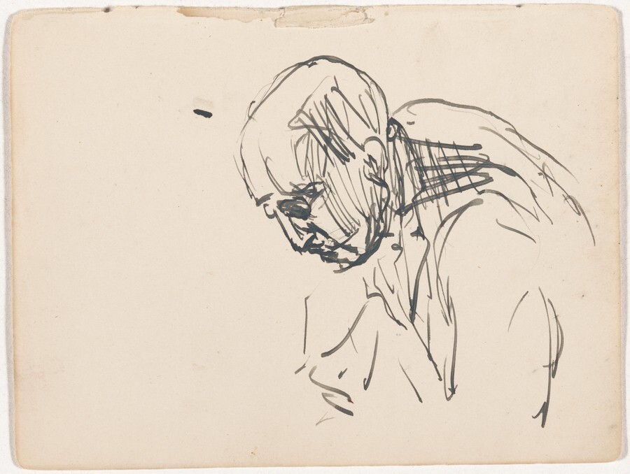 Untitled [Man's Portrait, Half-Length] - Edvard Munch