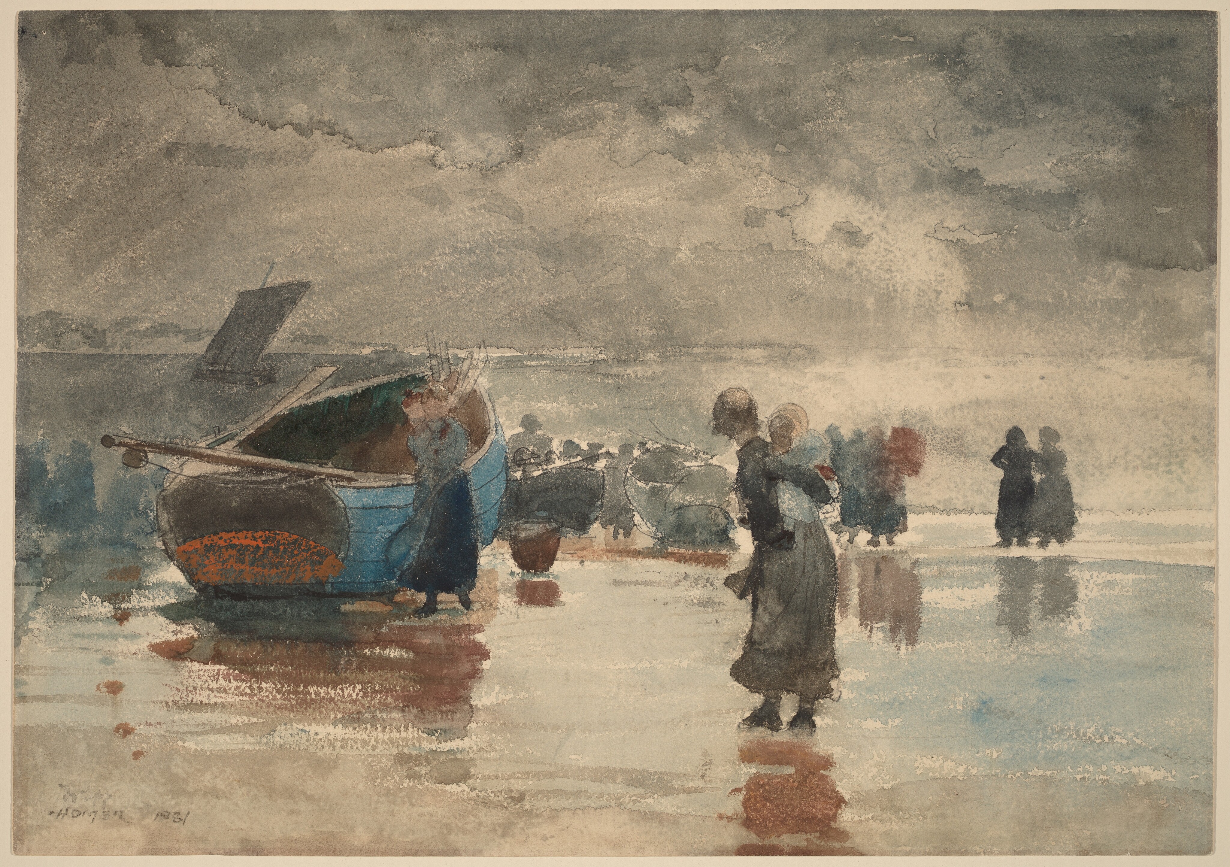 On the Sands - Winslow Homer