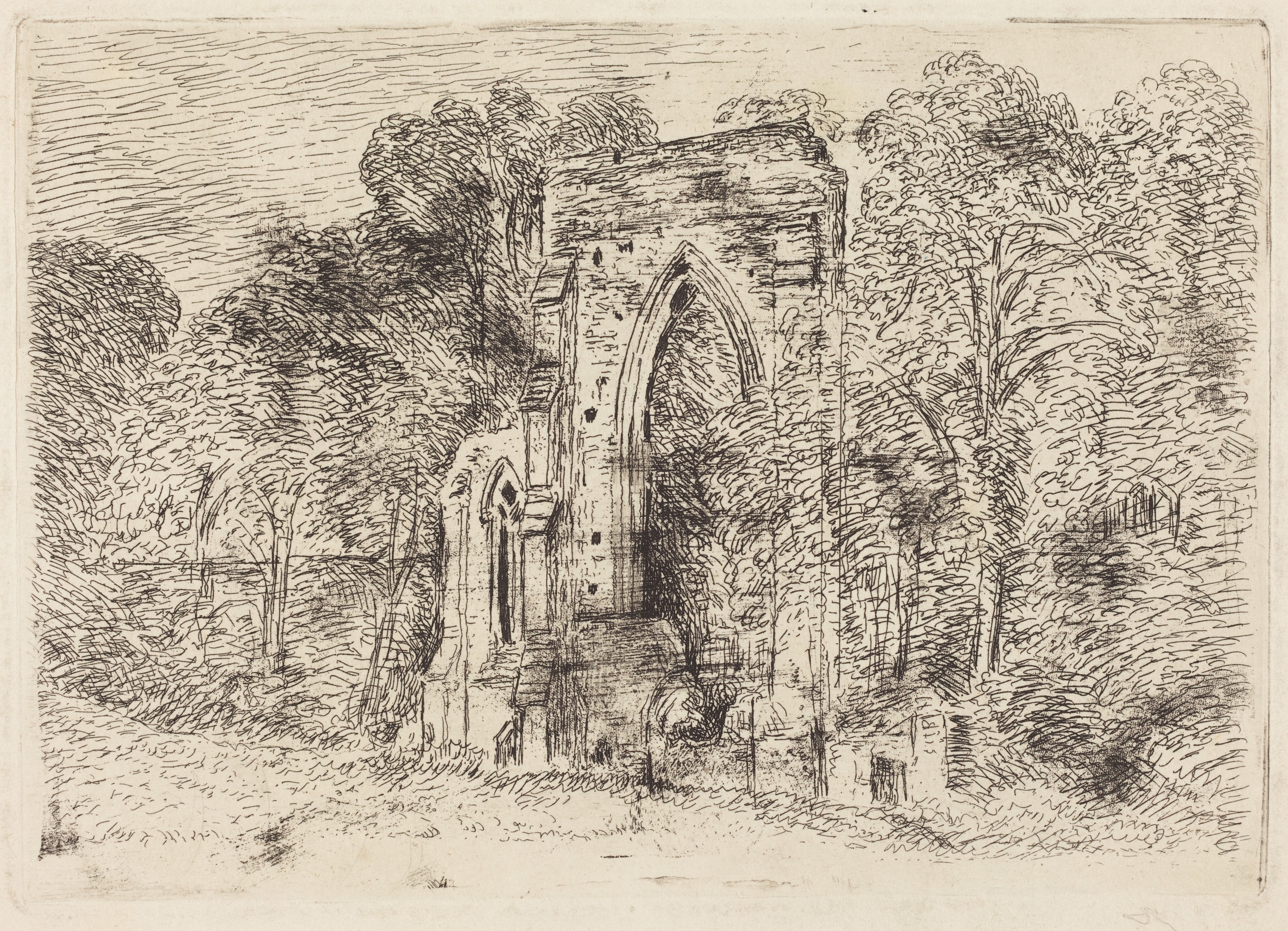 The Ruins of Netley Abbey - John Constable