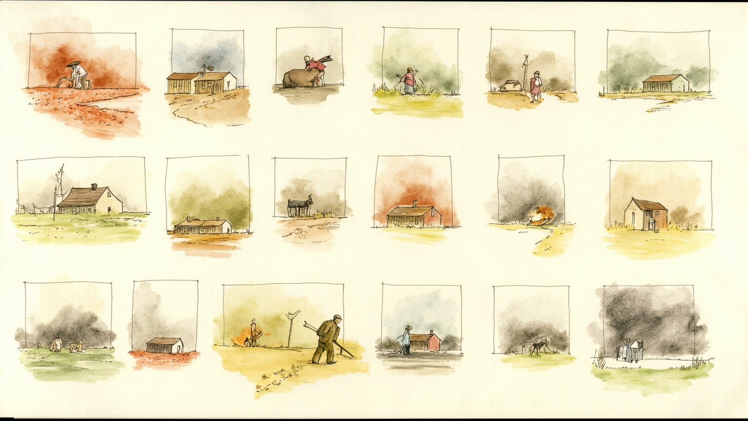 Composition · 10 minutes to As I Lay Dying — a funeral procession that wrecks the whole family, one absurd mile at a time