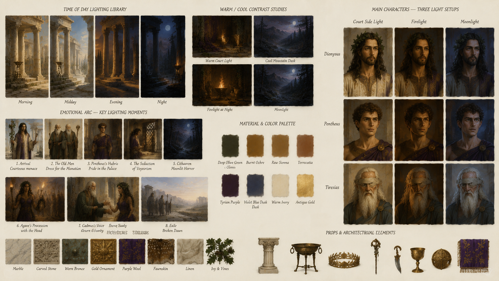 Lighting · The Bacchae in 10 Minutes: God, Man, and Frenzy at the Palace Gates