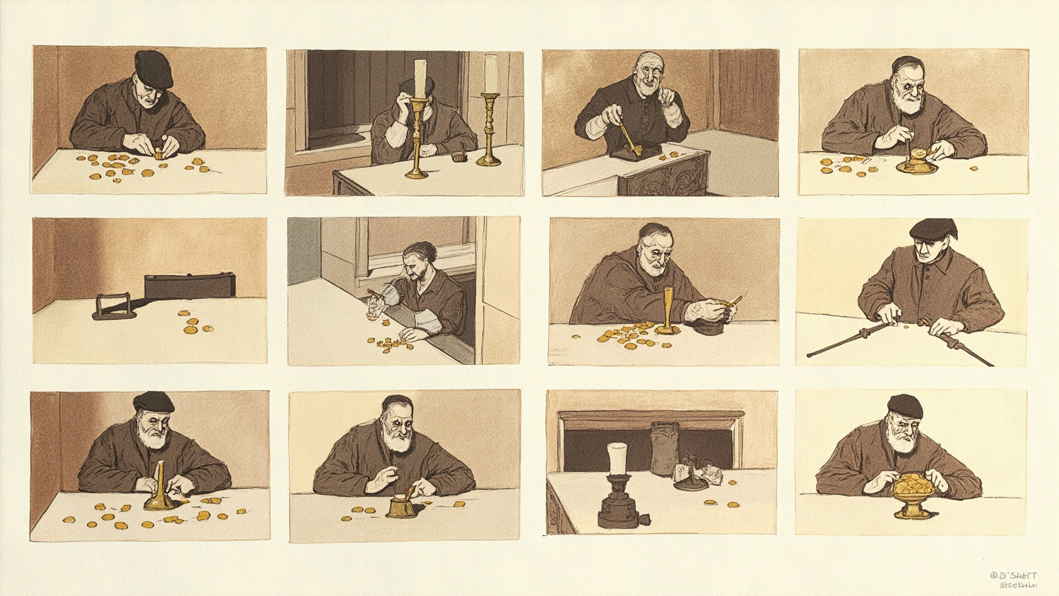 Composition · The Miser in 10 Minutes — A Father With Ten Thousand Écus Buried in the Garden
