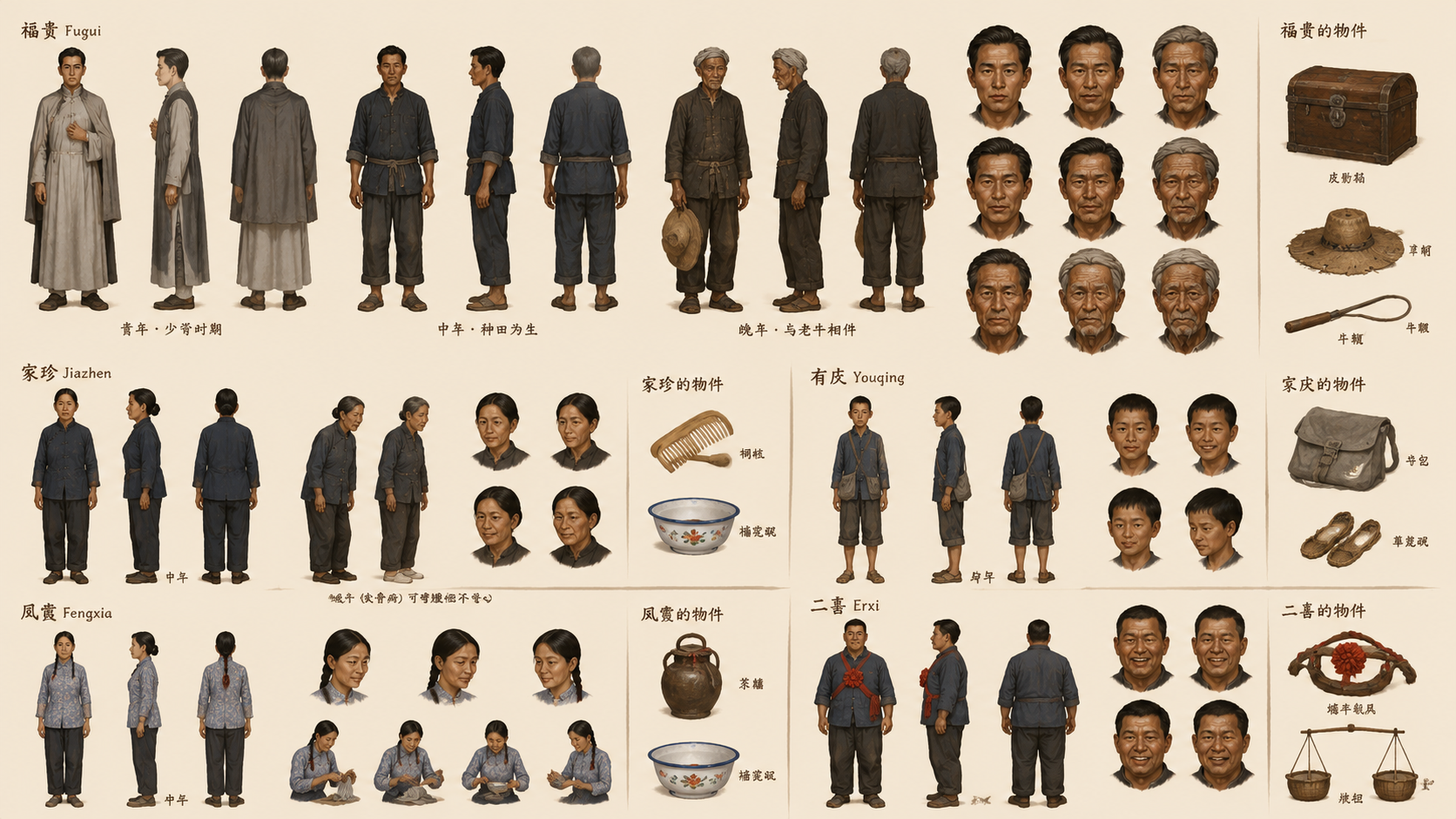 Character · 10分钟读懂《活着》——一个赌徒少爷的四十年里，所有人都死了