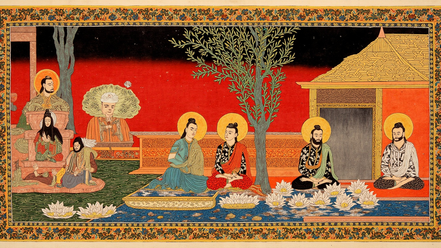 To one who knows, the world is like a mirage; creation itself dissolves like a dream at dawn.
