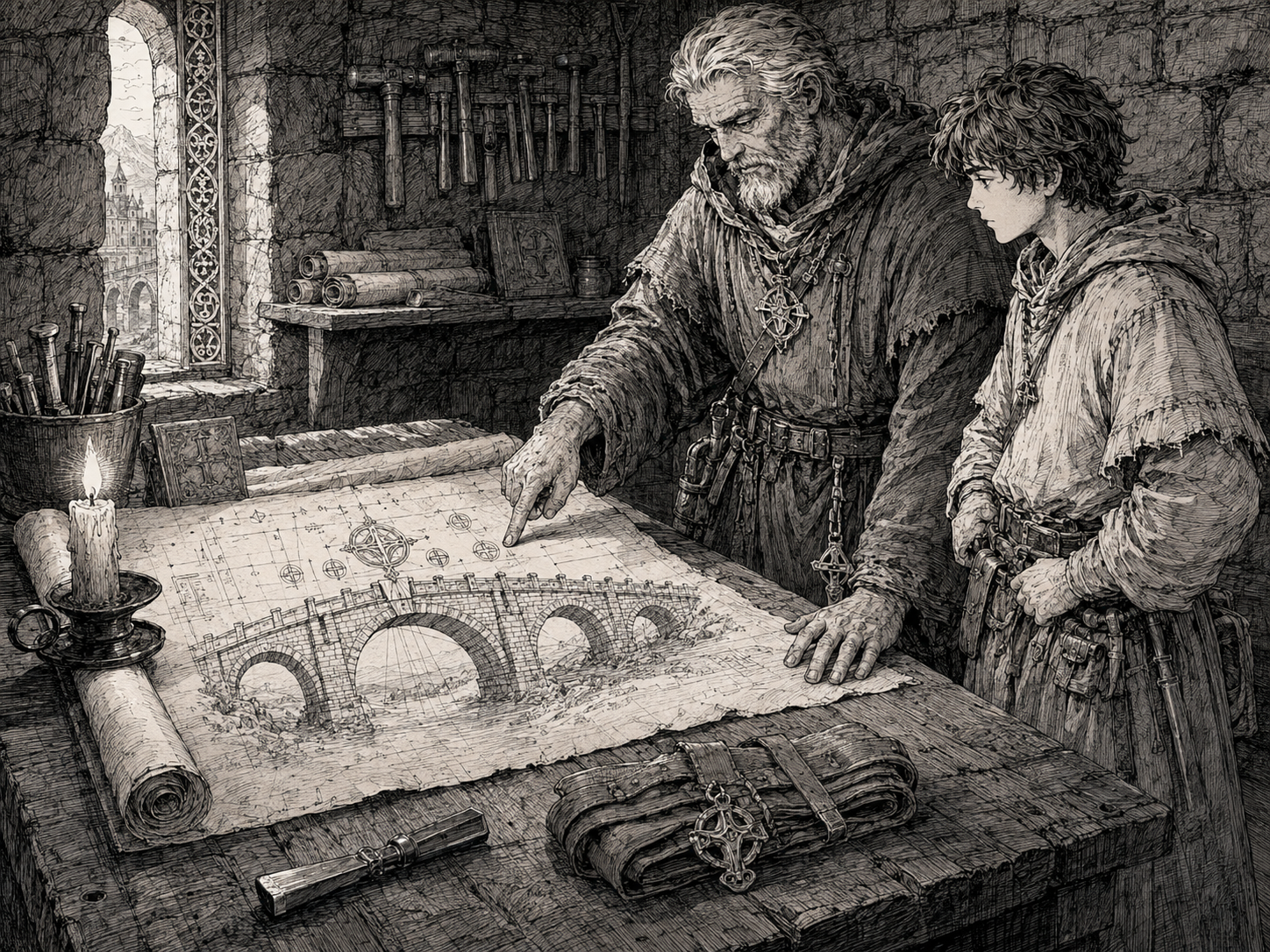 The Bridge-Repairing Monk