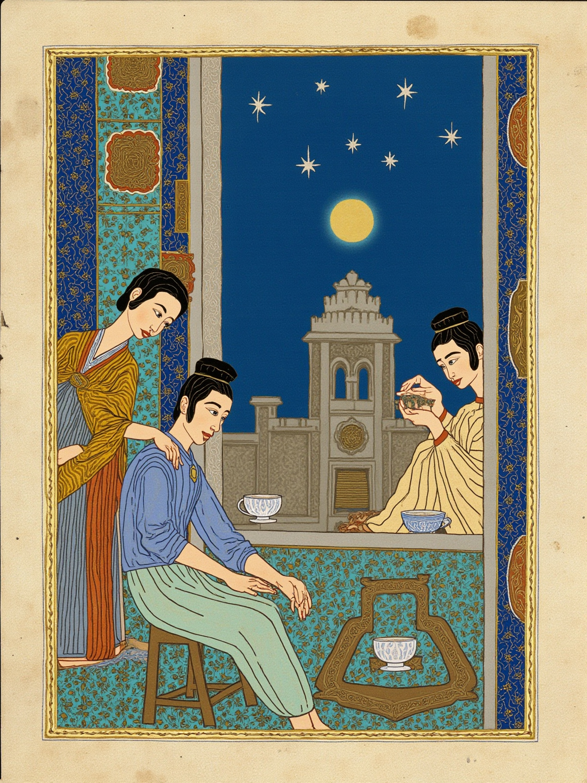 他们谈的是责任与神圣的秩序,没有人因那个正在被许出去的女孩而颤抖。