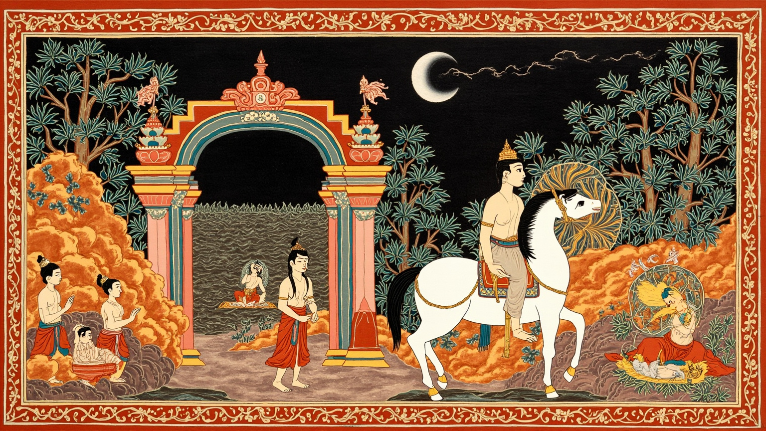 The city's pleasures grew stale to him, even as the dancers wearied and the night drew still.