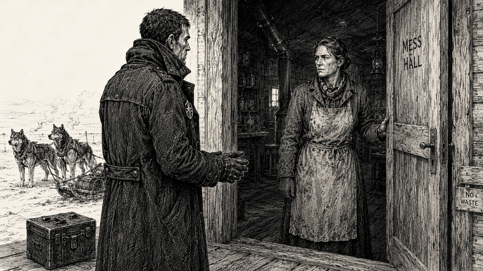 Nora Hessen opens the door