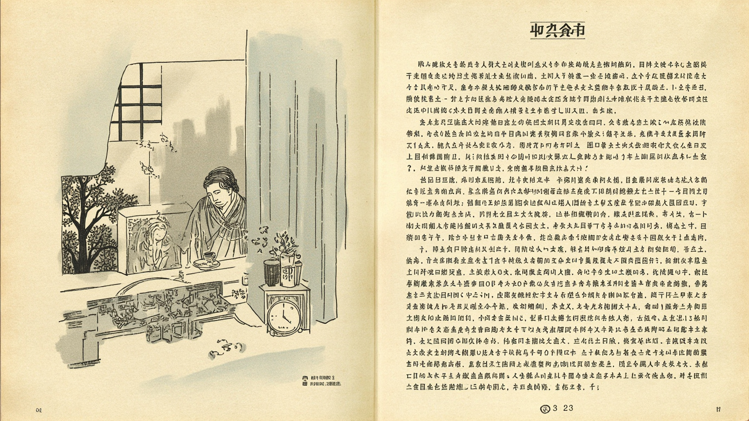 天没亮他就在煤油灯下一格一格勾错字；勾完了，下一份还是不需要判断的活。