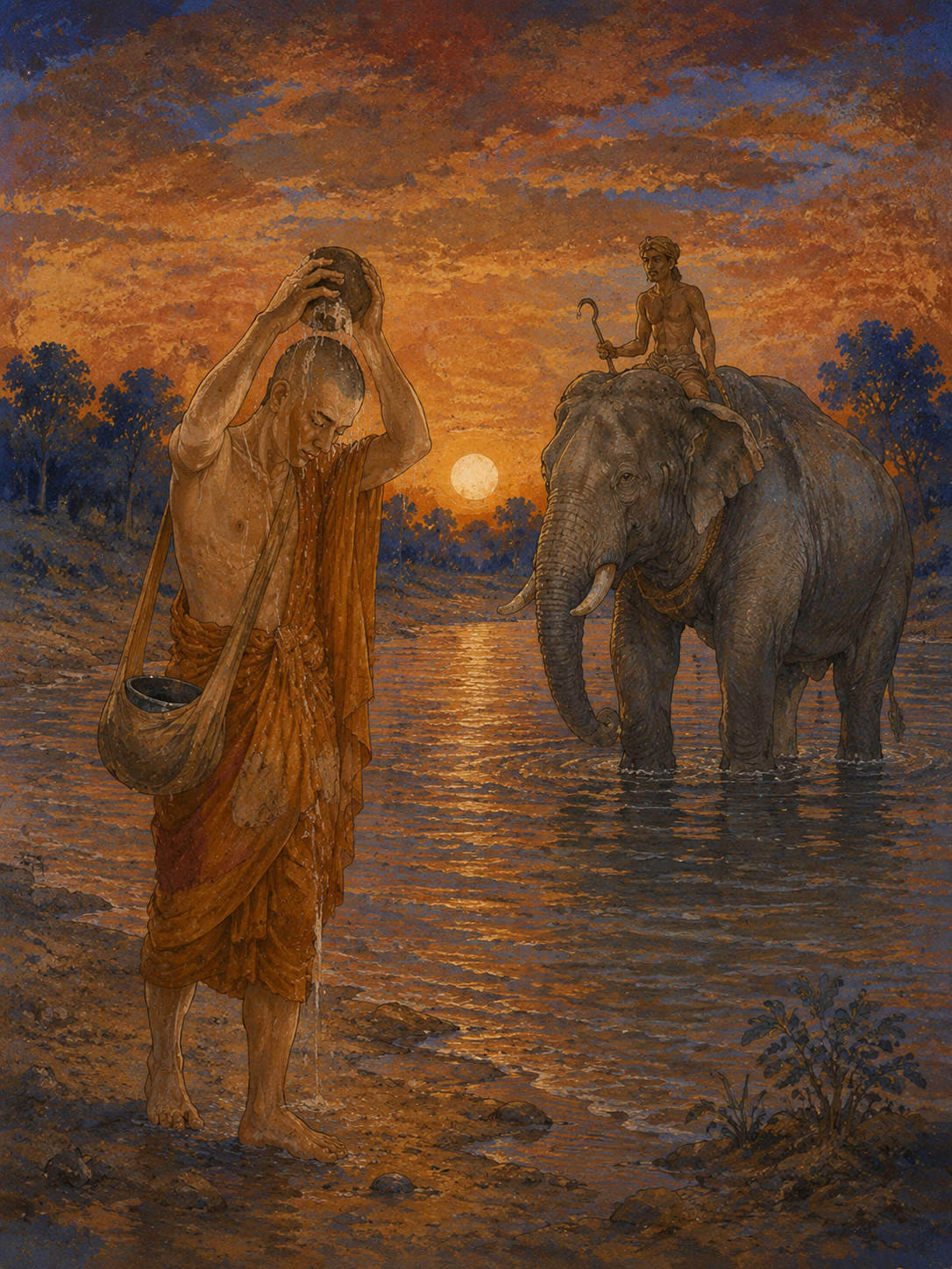 Mules are good, if tamed, and noble Sindhu horses, and elephants with large tusks; but he who tames himself is better still.