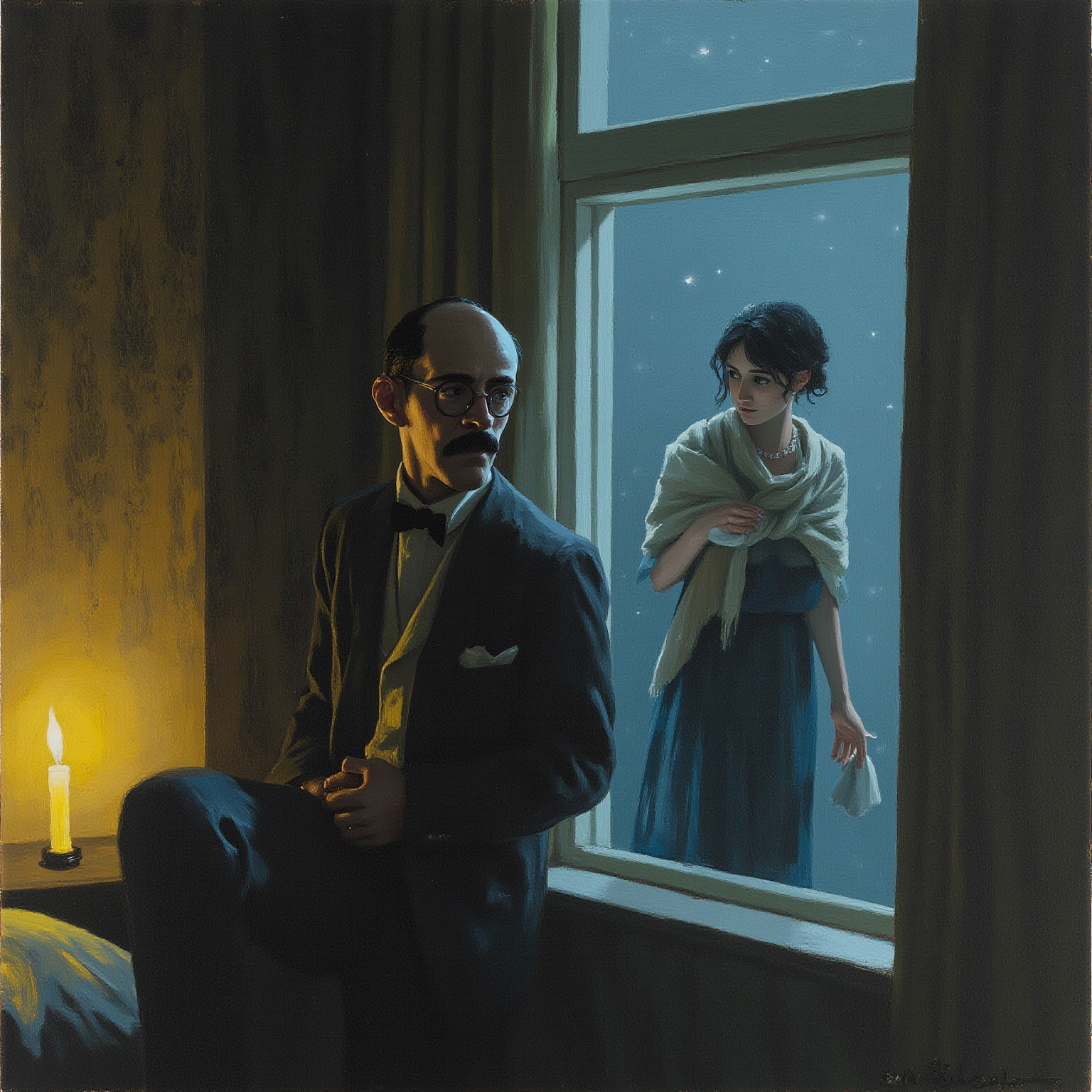 The girl glanced back at him over her shoulder and said with great bitterness: "The men that is now is only all palaver and what they can get out of you."