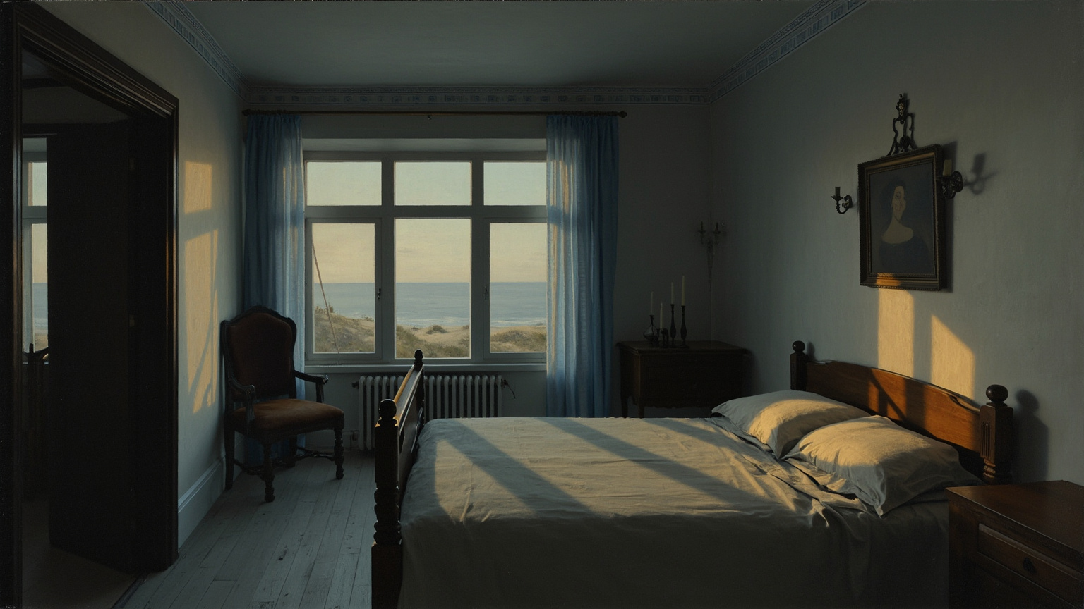 And the house told its old tale again, and she had to sit there alone and listen.