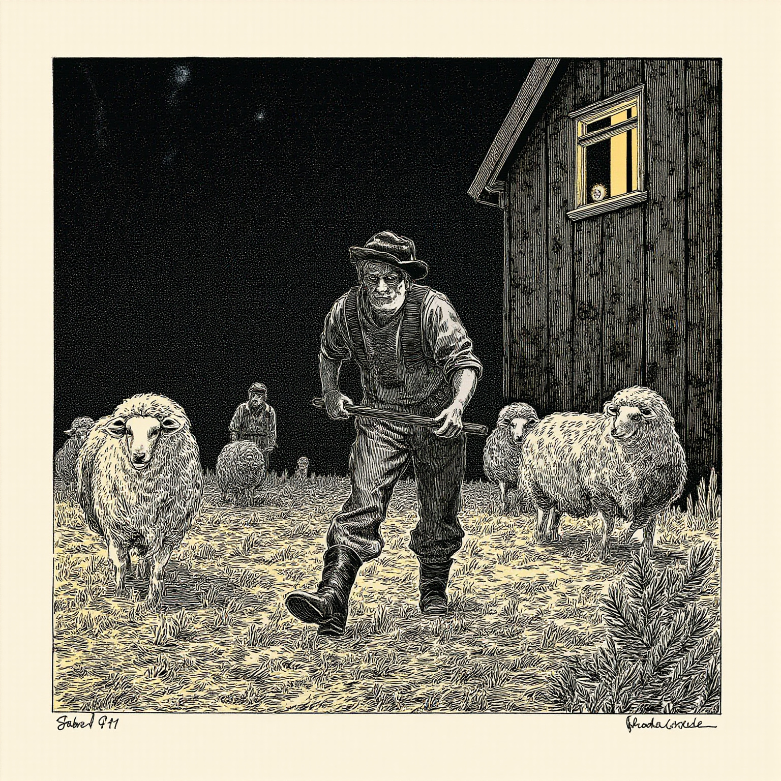 "You can bring up some reed-sheaves to me, one by one, ma'am; if you are not afraid to come up the ladder in the dark,"