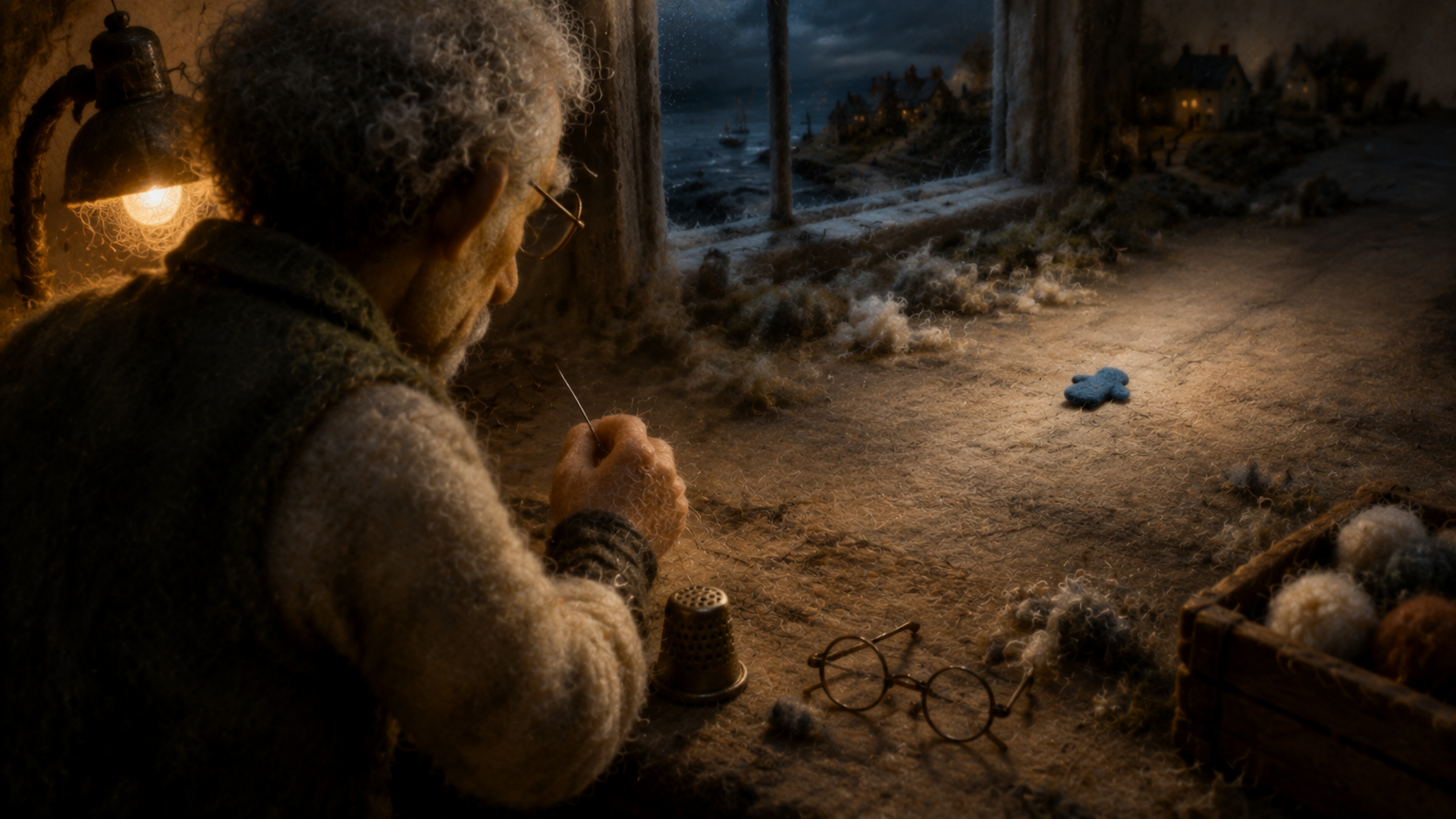 The last blue mitten falls
