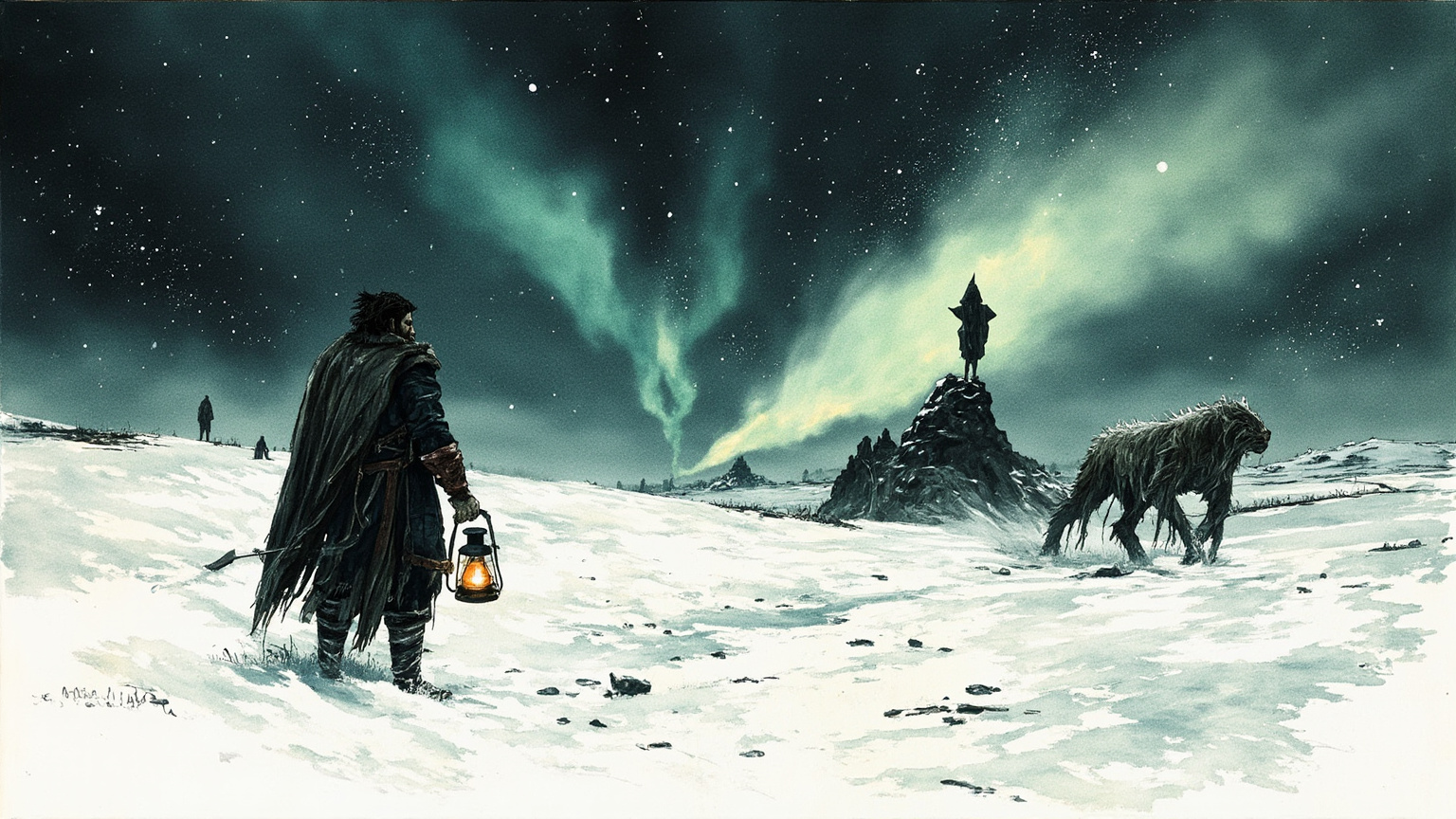 Glámr grinned horribly when he felt the blow, and it was the last smile that came upon his face.