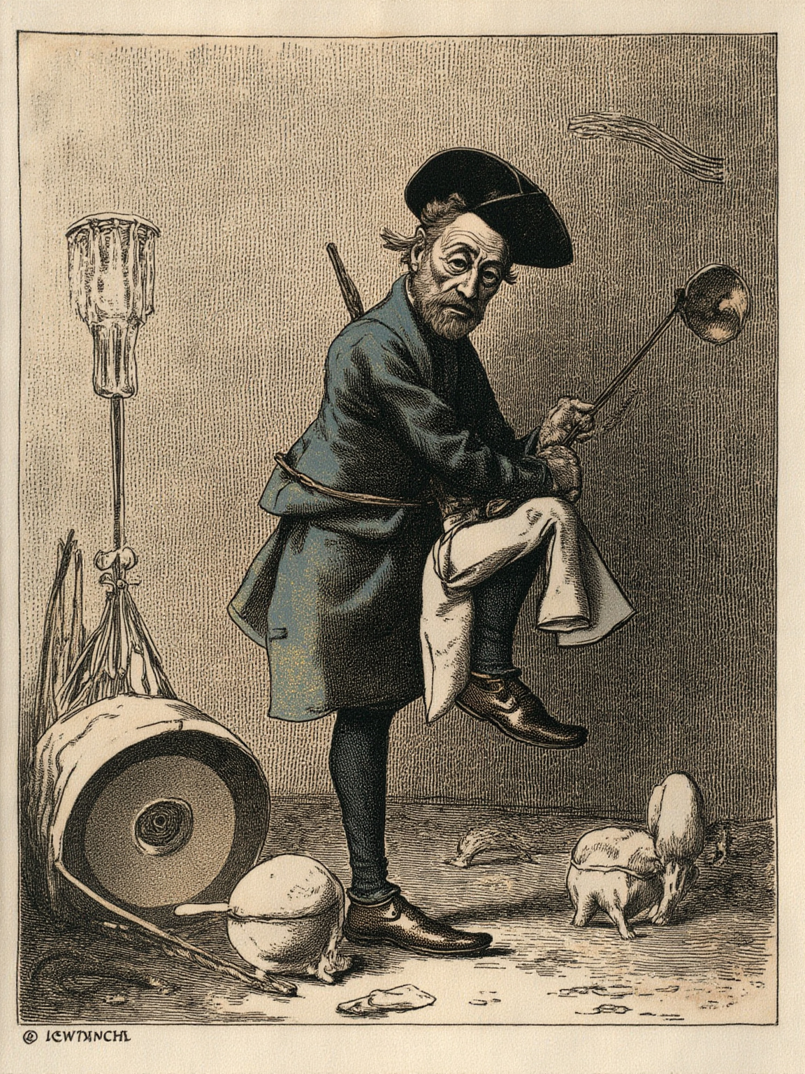 I saw another at work to calcine ice into gunpowder; who likewise showed me a treatise he had written concerning the malleability of fire, which he intended to publish.