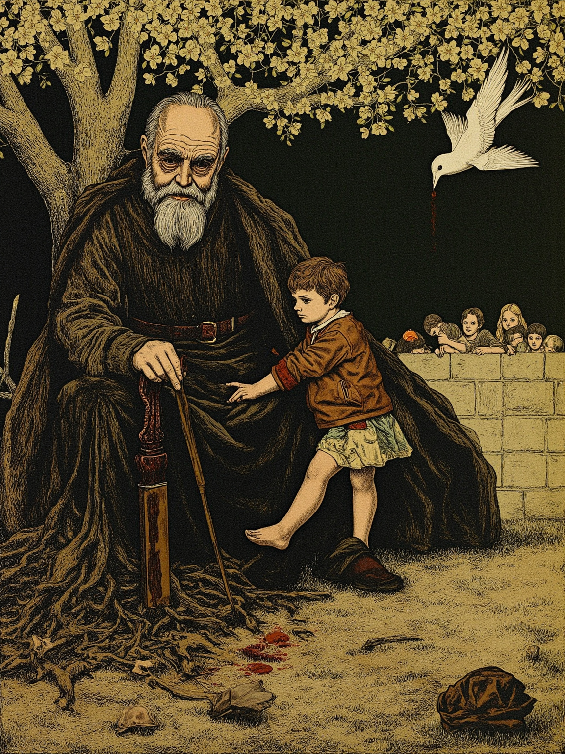 And the child smiled on the Giant, and said to him, "You let me play once in your garden, to-day you shall come with me to my garden, which is Paradise."
