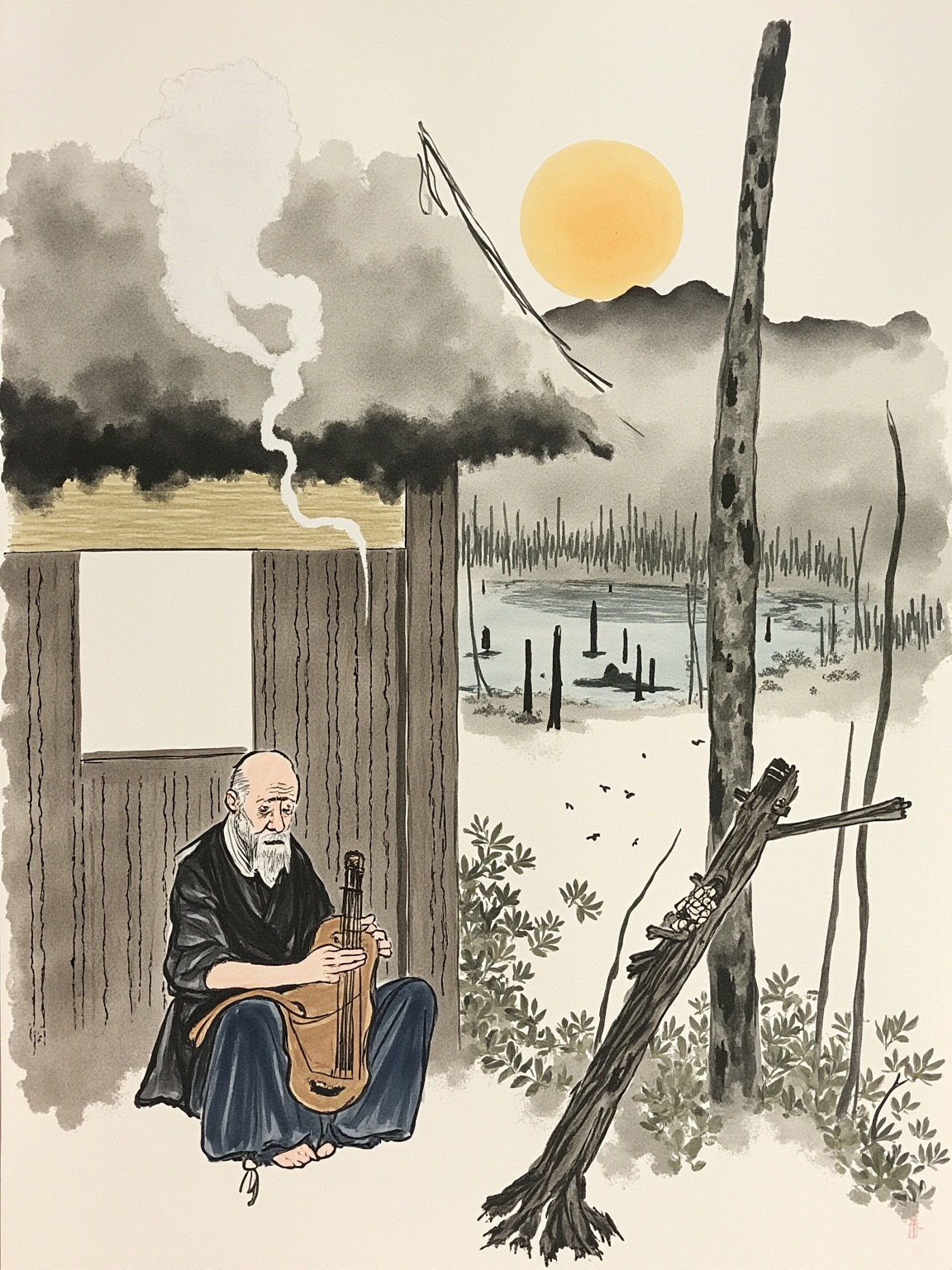 身在方丈一丈之内，心已游于天地之间。