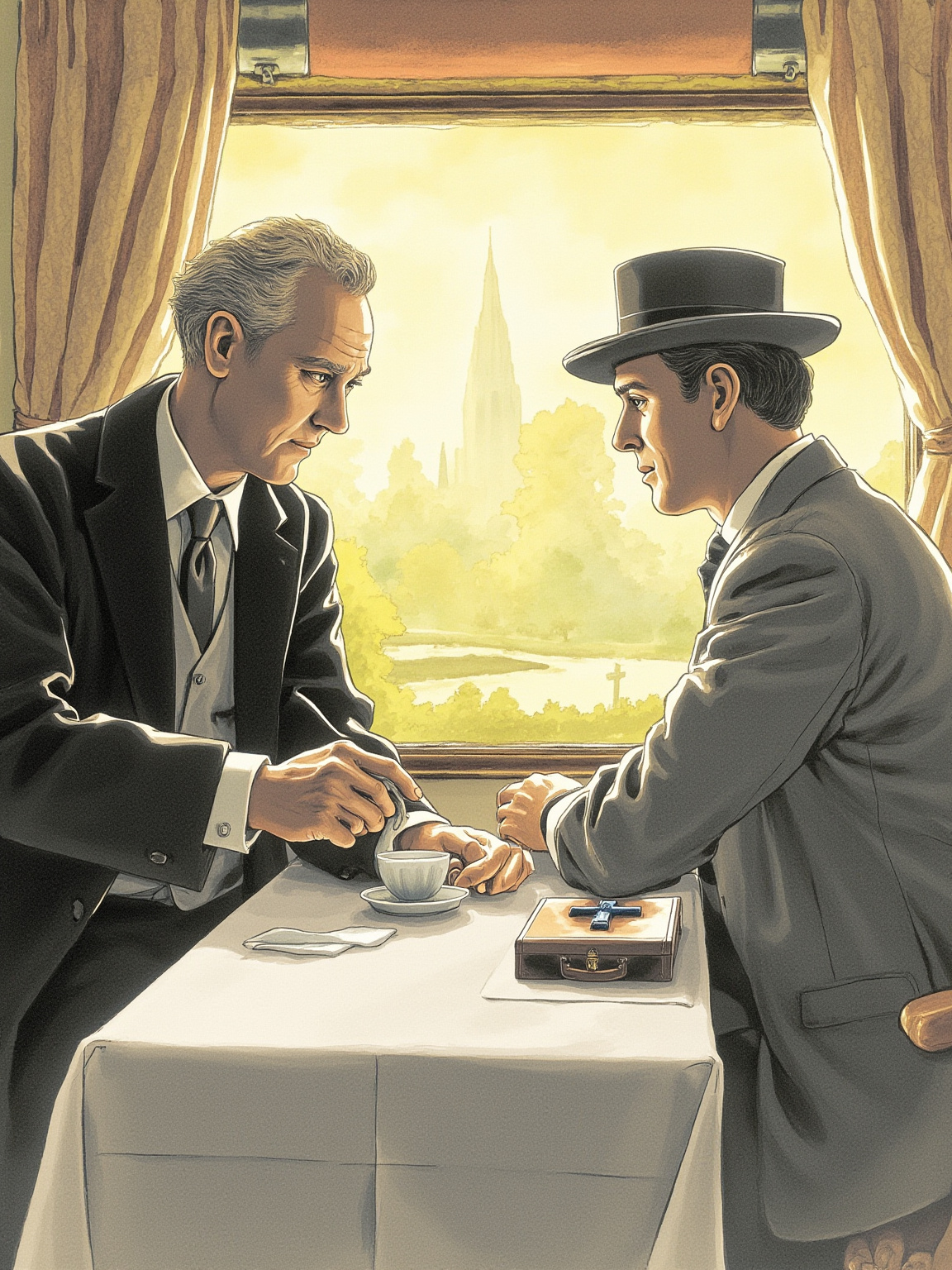 "Did you really have the gumption to suspect me just because I brought you up to this bare part of the heath?"