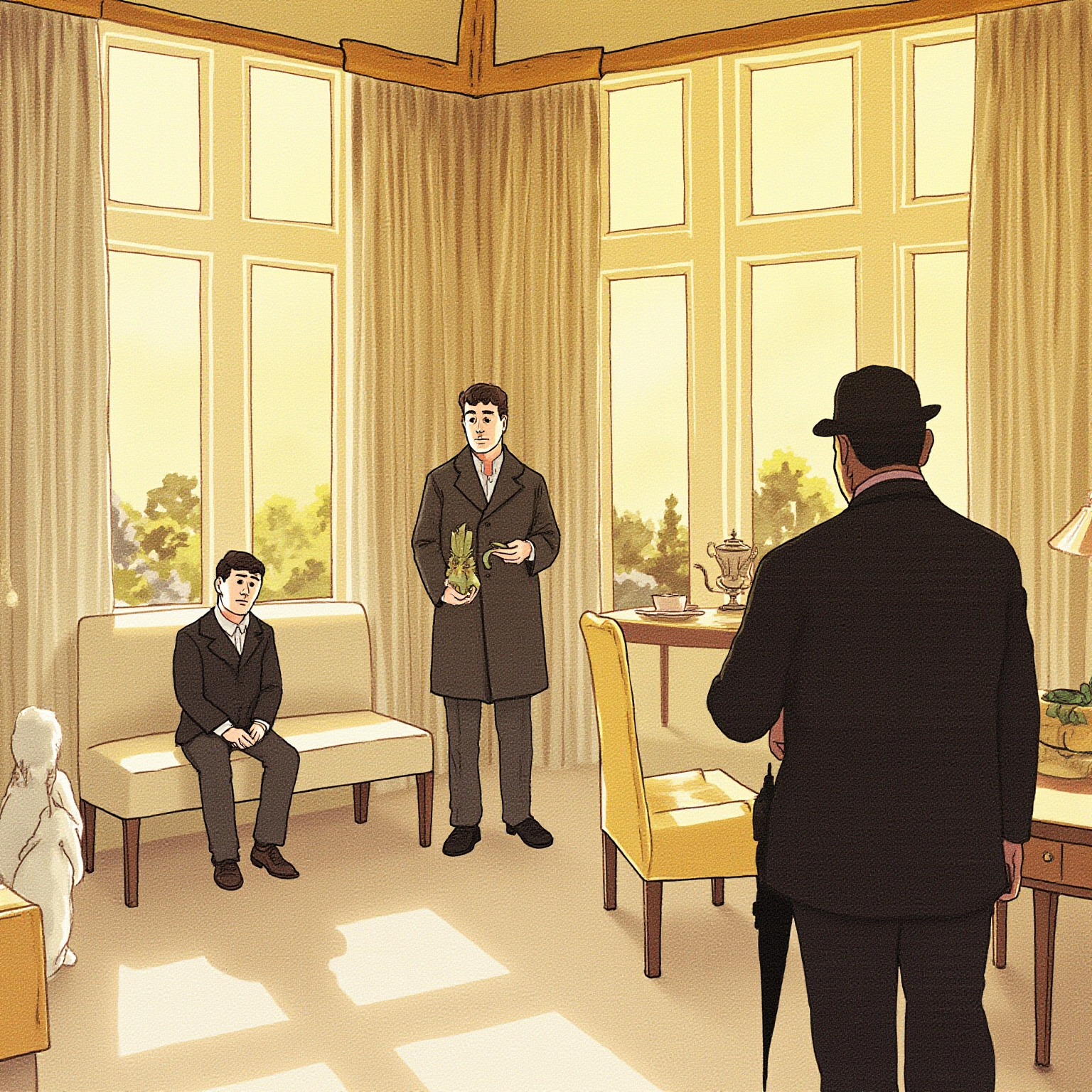 The short figure did not answer the question directly, but merely said: "Perhaps I have got what you are looking for, gentlemen."