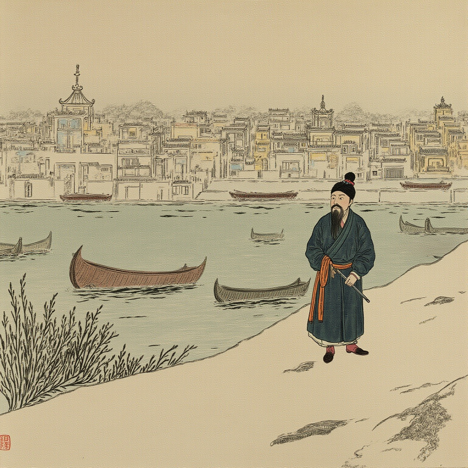 Fifty thousand taels in the hand of one scholar — and the whole state was made to dance.