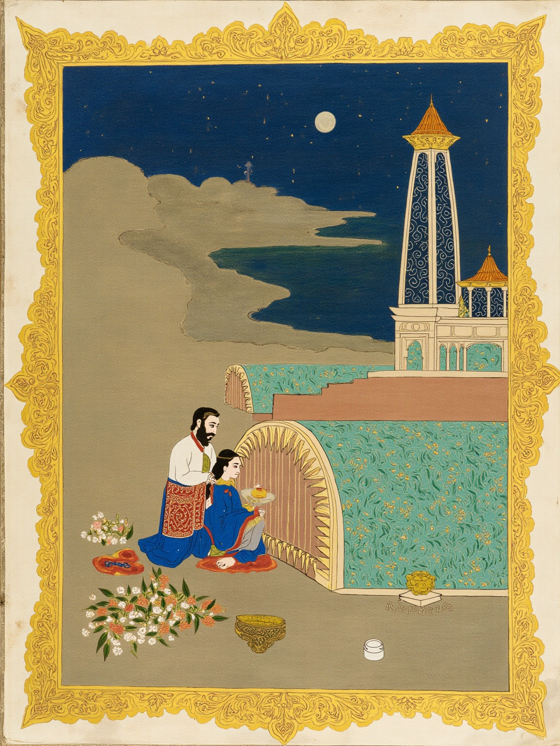 She would not return. She turned her steps toward the Ganga, and the river rose to meet her.