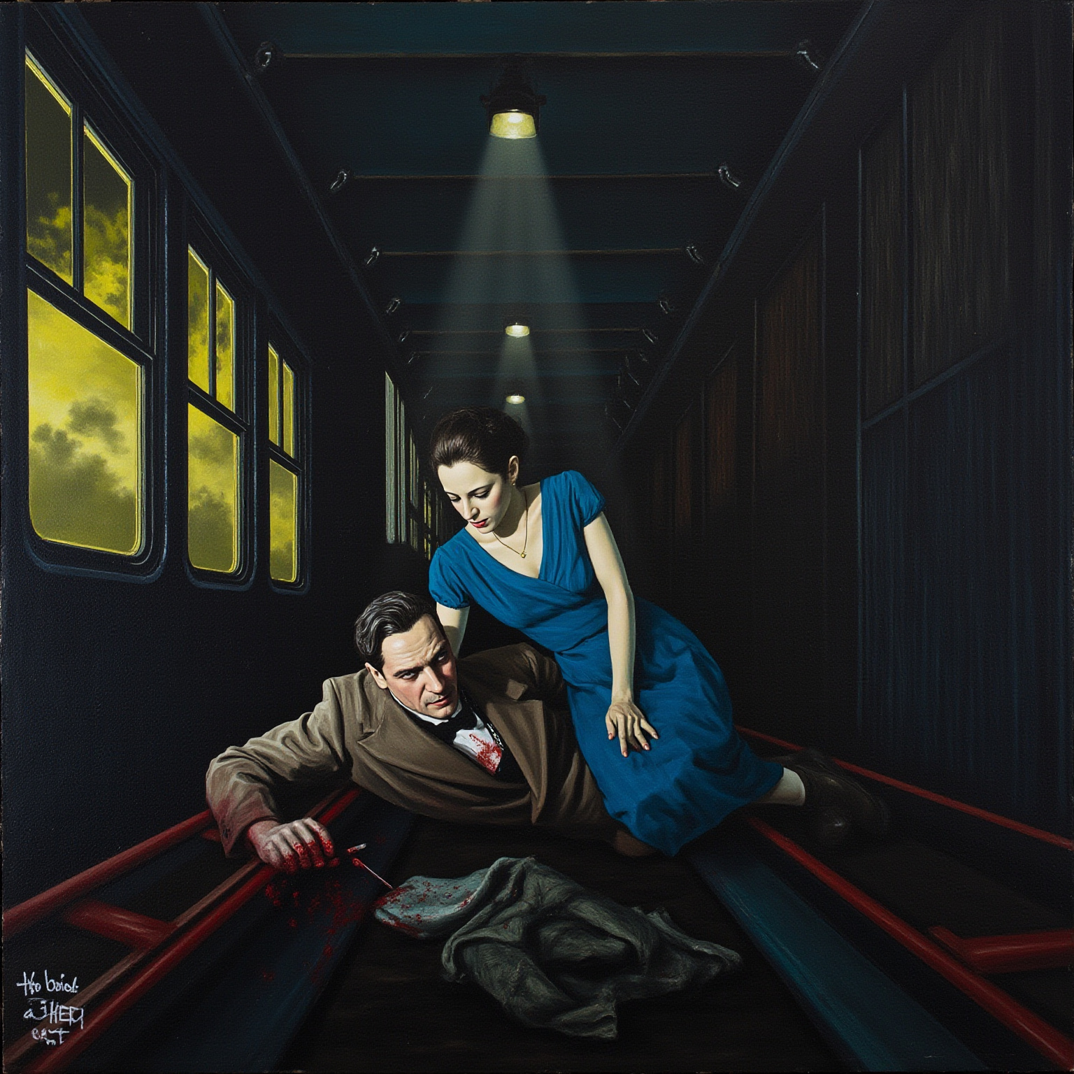 "I happened to be there, at the exit from the tunnel, last night, and I thought I saw something, as the train passed."