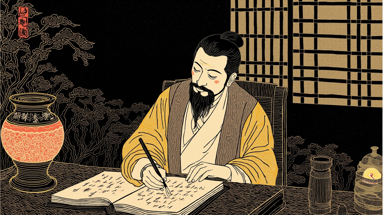 一念之善，朱笔一画，记一功；一念之过，墨笔一画，记一过。日日相对，便是账对人了。