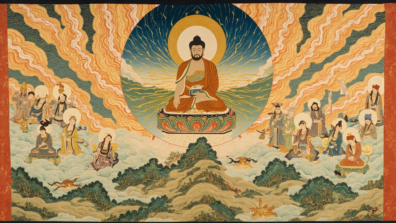 导师以方便力，于险道中化作一城，息其疲怠，然后灭之。