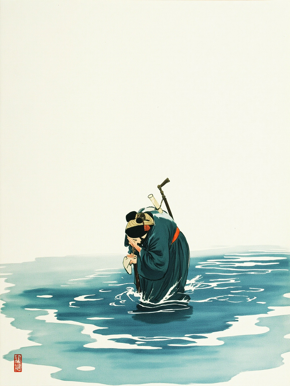落水未死，从此失明——曾照见前路的目光一去不返，他只剩一双眼看不见的人世。