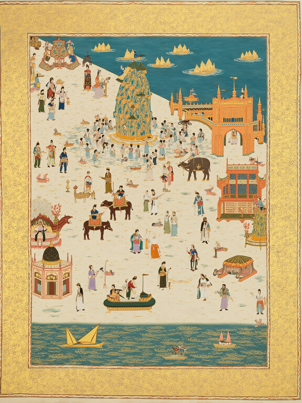 And so the two brothers departed from Venice with Marco, and journeyed toward the Great Sea.