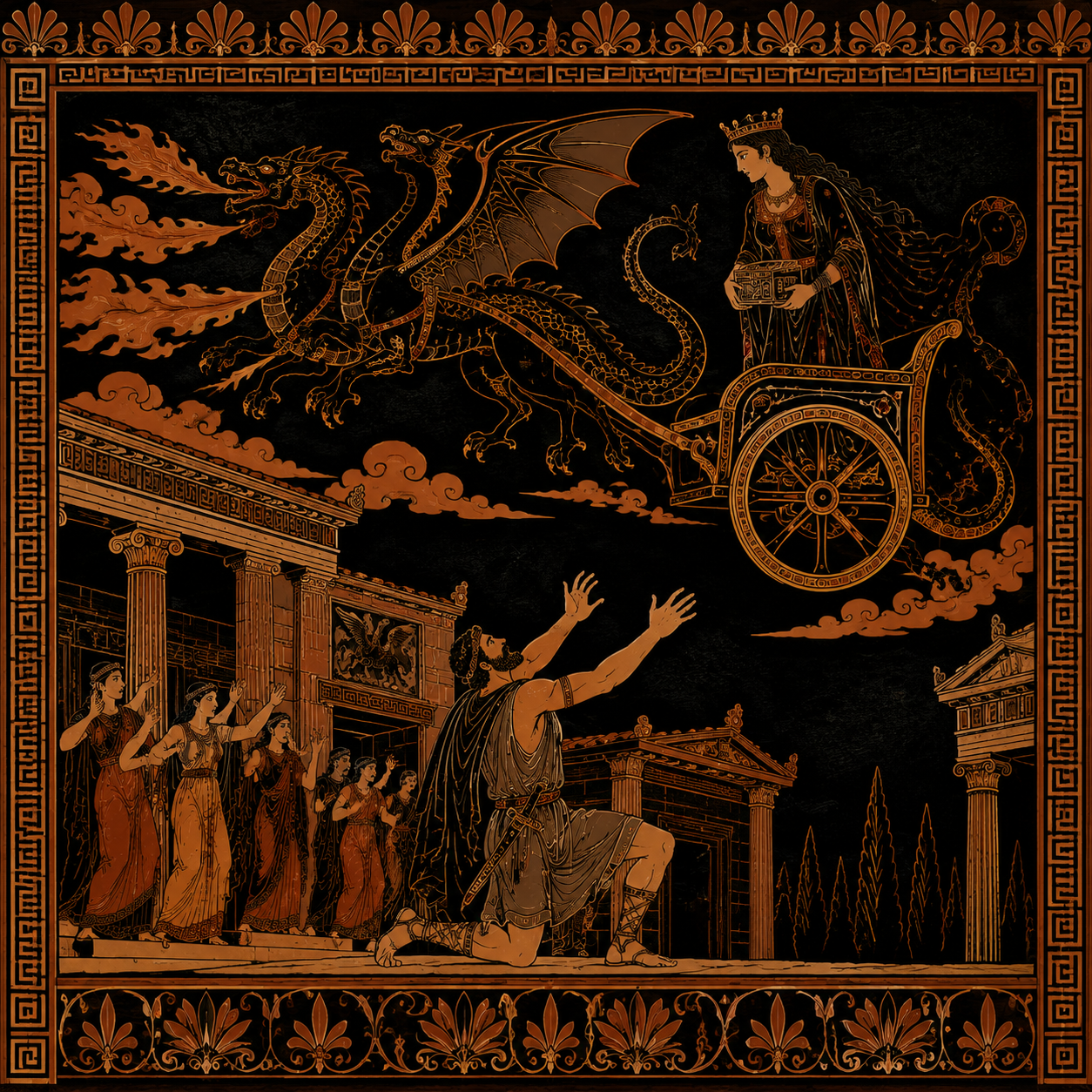 Oh, God hath laid Thy sins on me!--I knew, I knew, there lay A brother murdered on thy hearth that day When thy first footstep fell on Argo's hull.