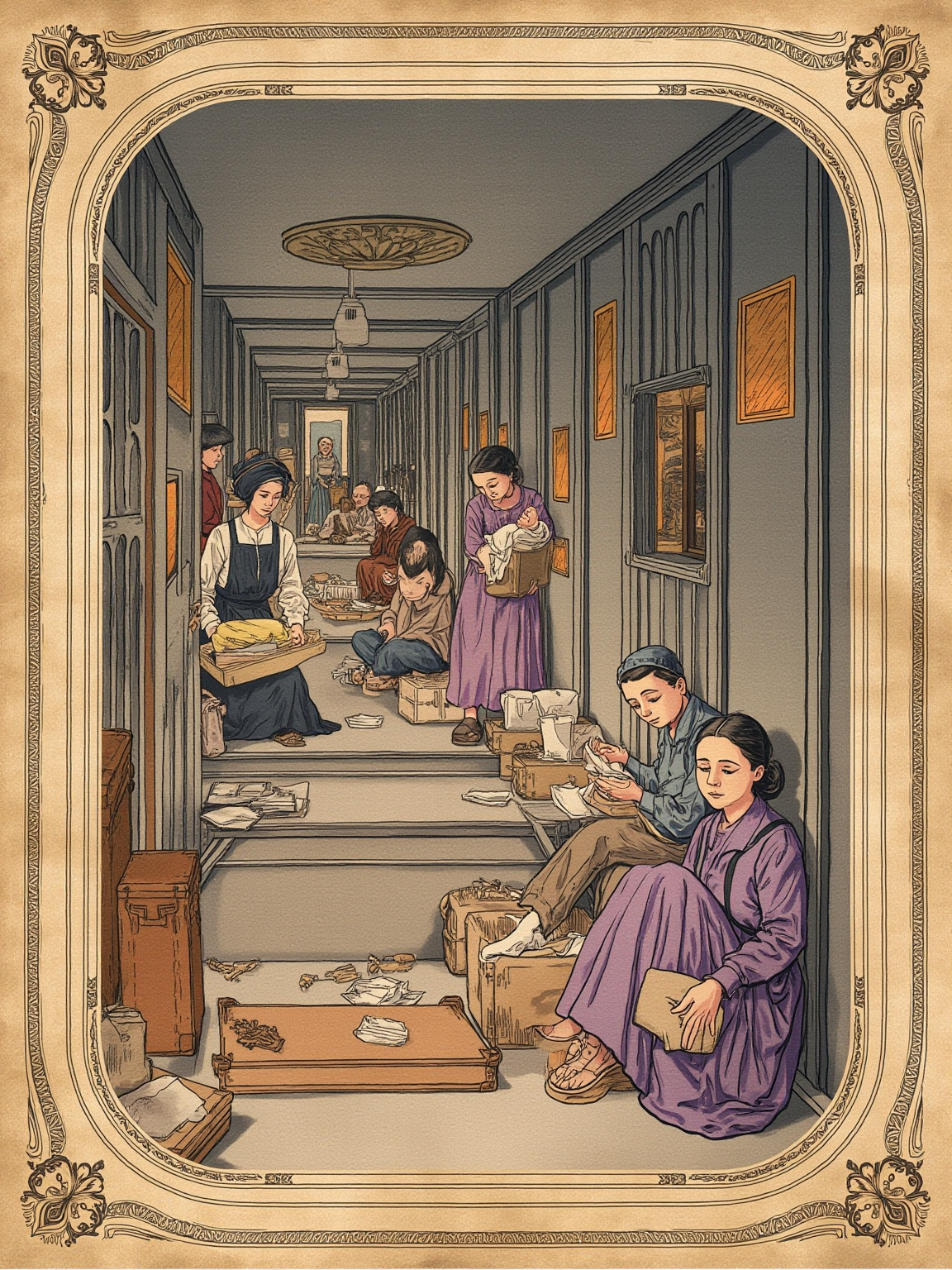 In steerage, the sea is always in the middle of your stomach, and the supper is always on the floor.