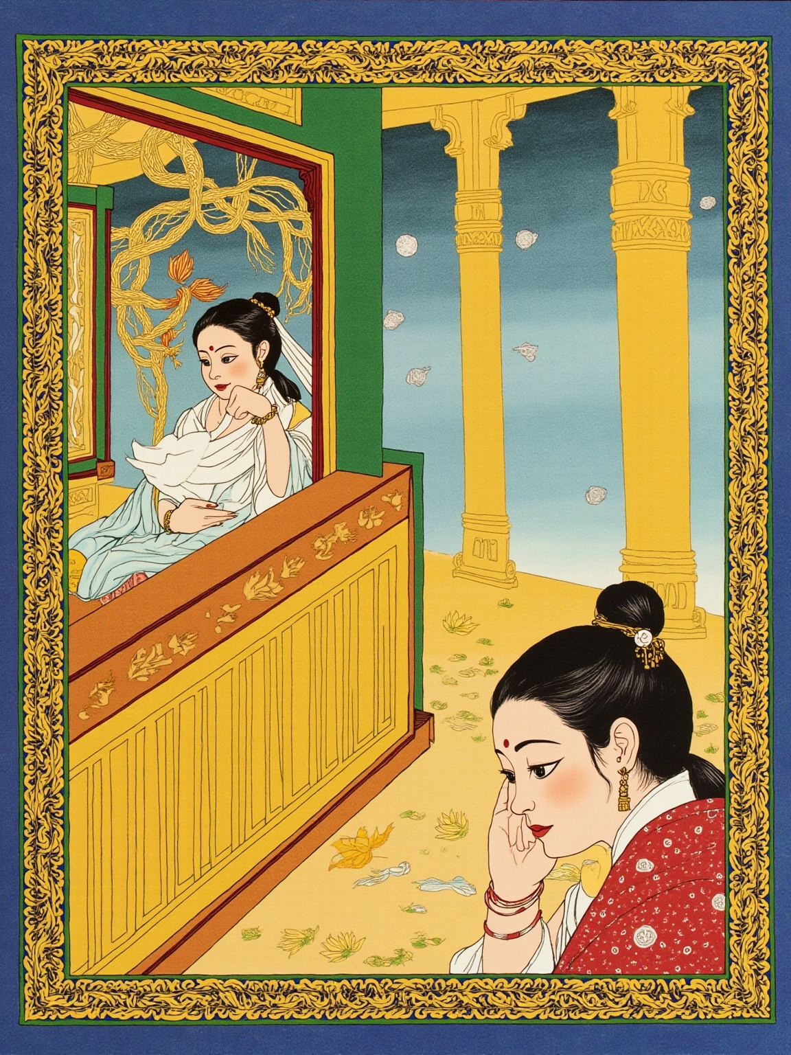 那幽暗的精灵答道:“我去参加达摩衍蒂的盛大选婚,要赢得她,因她已入驻我心。”