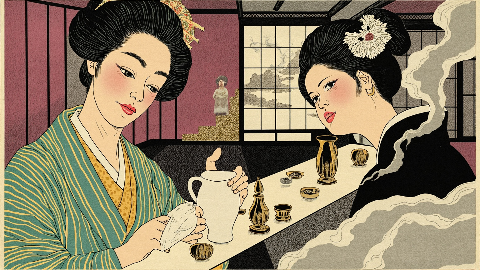 自儿子出海那一日起，婆婆便开始教新妇家中的规矩——温顺、体面、不出这重门。