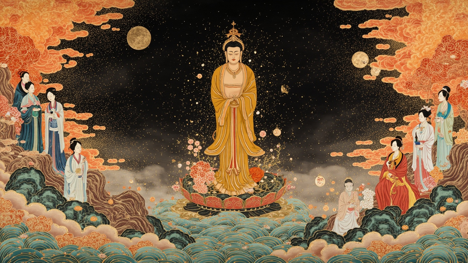 At the very crown of glory, the clouds began to thin beneath him.