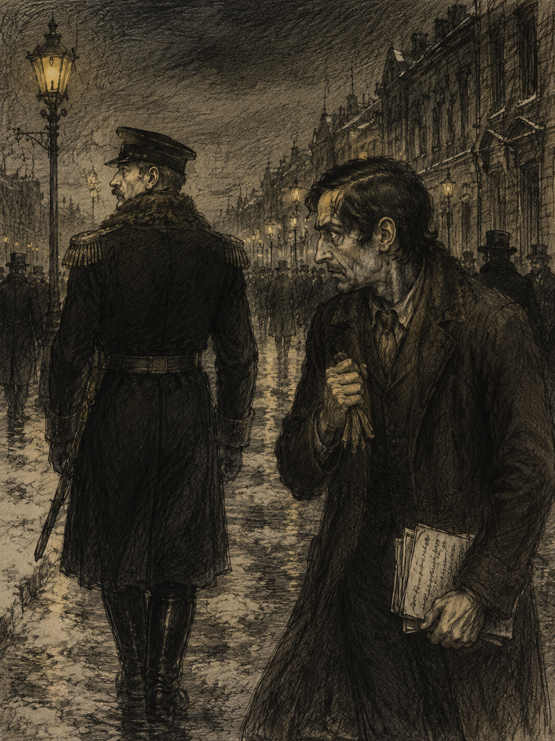 Don't imagine, though, it was cowardice made me slink away from the officer; I never have been a coward at heart, though I have always been a coward in action.