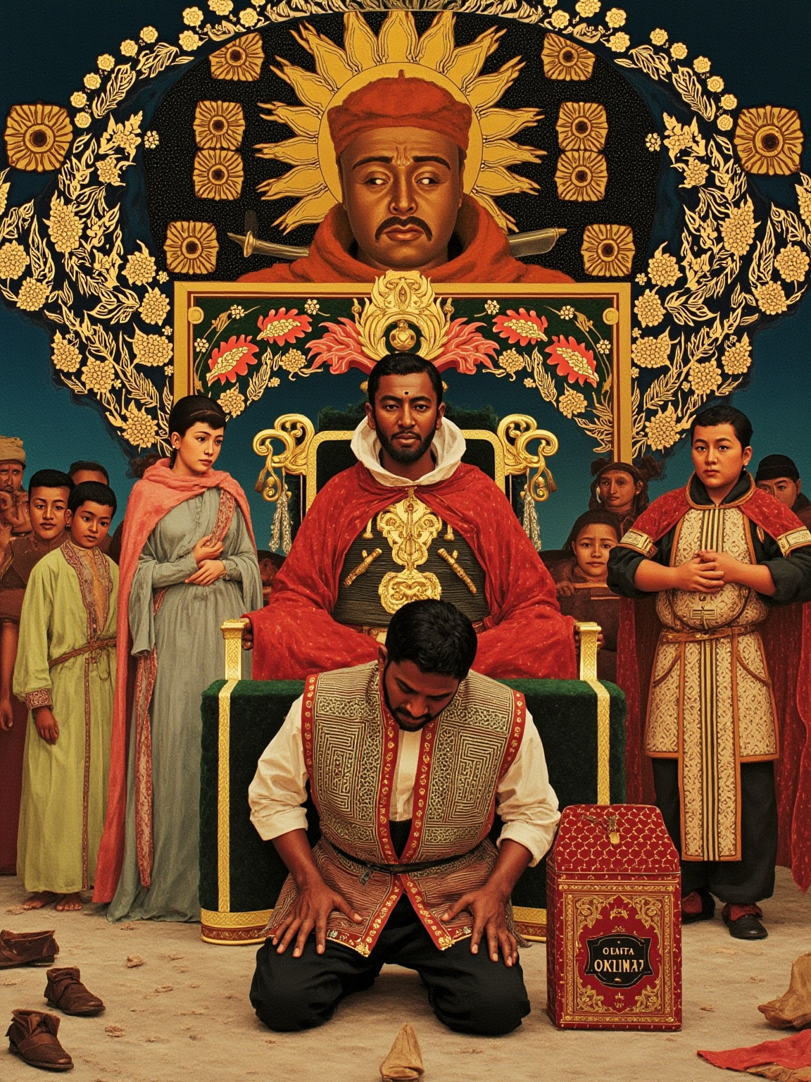 I, Ollantay, have sinned against the Sun and against my Inca; I kneel to receive the death I have earned.