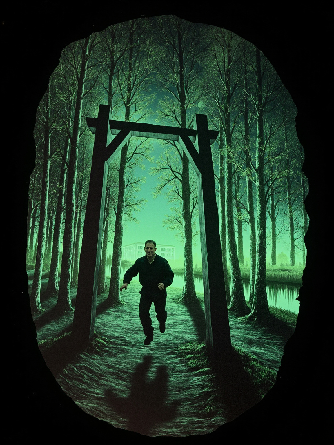 He cried out and, startled by something in his own voice--the note of fear--lied to himself in denial: "If I don't sing out I may stay here till I die."