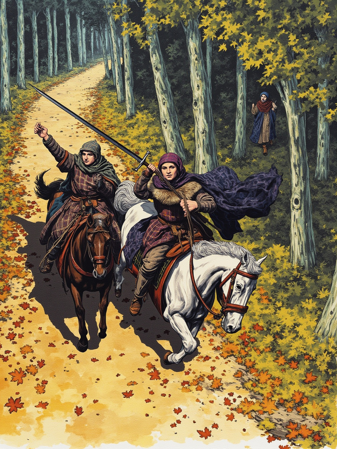 The Lady Isabelle... respected the brave and handsome young knight, by whom her route had been so much protected and accompanied.