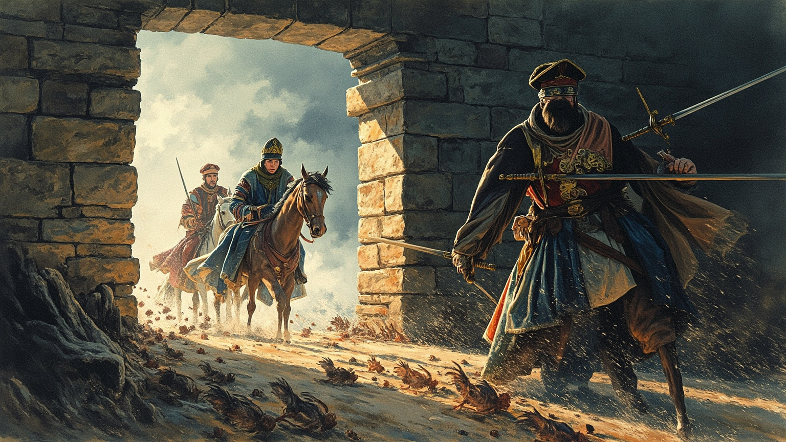 You are my king; and were your Grace exposed to such a peril in the meanest borough of your realm, the meanest Scotch archer in your guard should think it duty to bring you succour, if he broke his heart in the exploit.