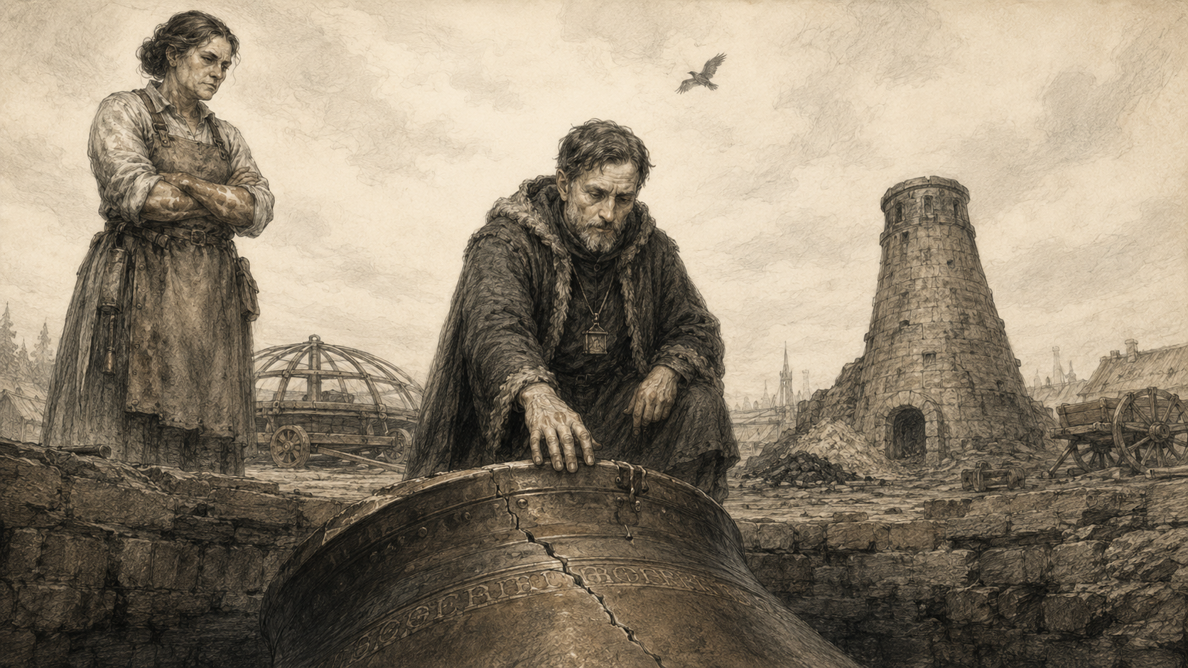 Father Renier Kneels by the Broken Bell