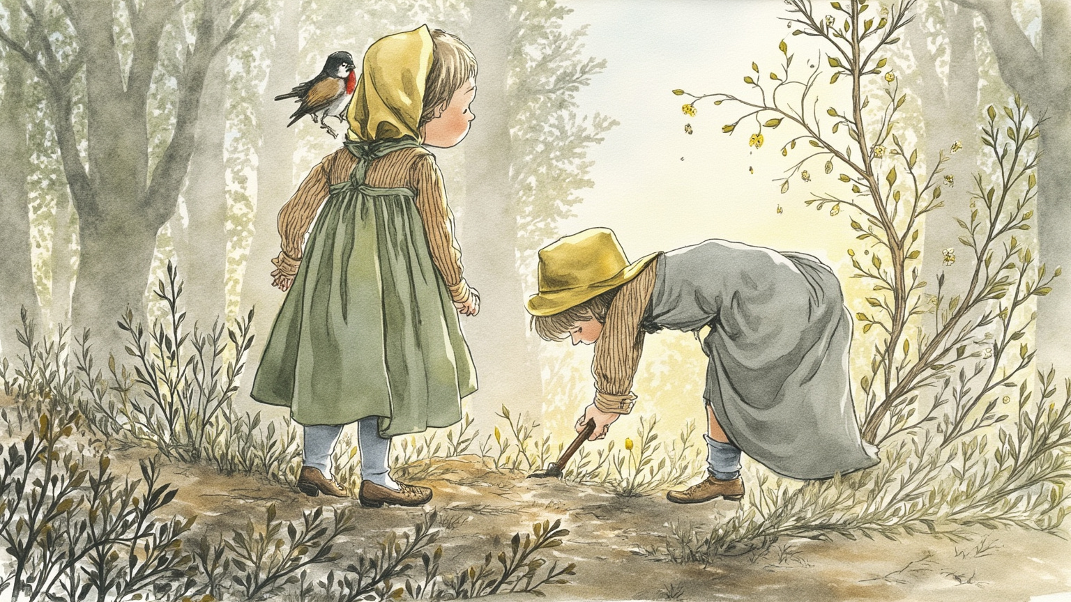 "When they have no leaves and look gray and brown and dry, how can you tell whether they are dead or alive?"
