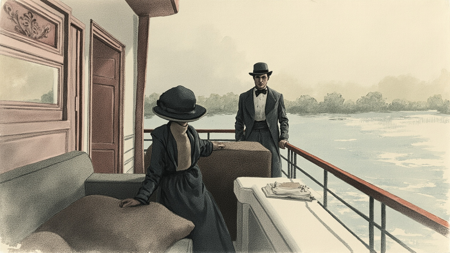 He was in love with her, and she with him, from that moment, without having exchanged a word.