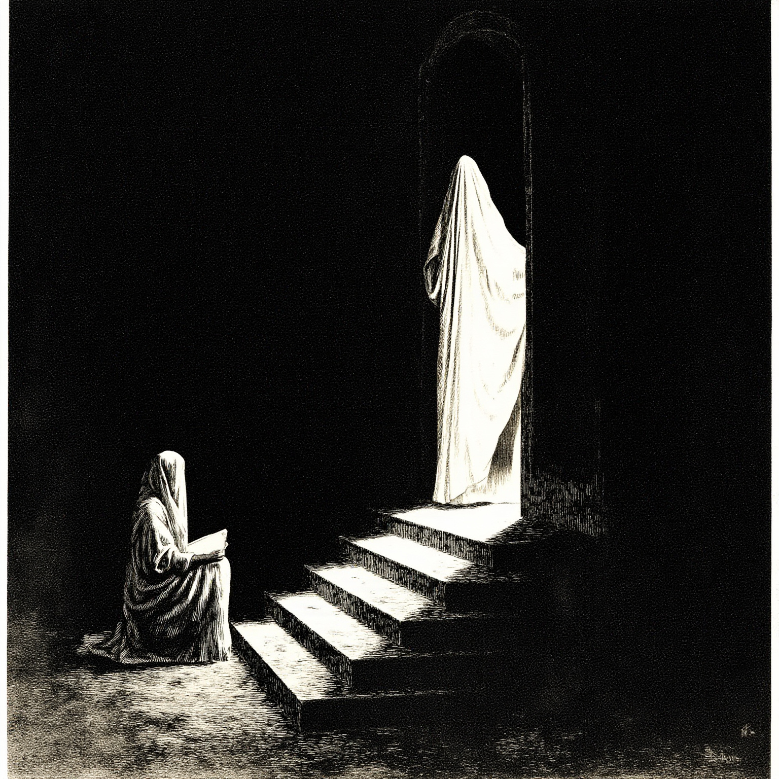 She put her hands before her eyes, and abandoning the hissing tone, cried aloud:- "What is the use of cursing?-she prevailed, and she is gone."